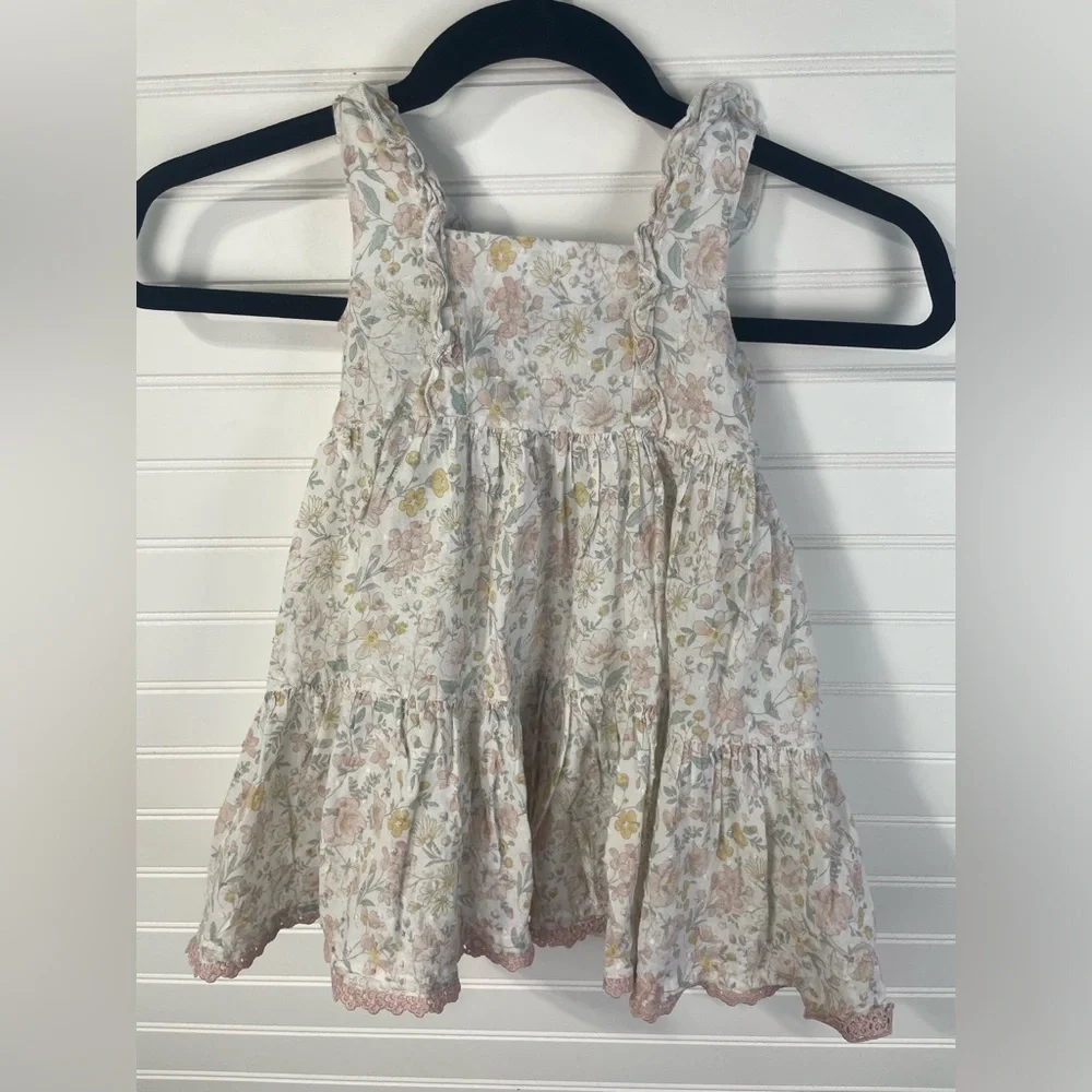 Catherine Malandrino Floral Tiered Sleeveless Button Front Dress 18month-2T - Picture 7 of 10